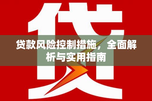 江苏贷款风险控制措施，全面解析与实用指南