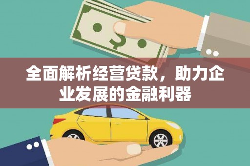 江苏全面解析经营贷款，助力企业发展的金融利器