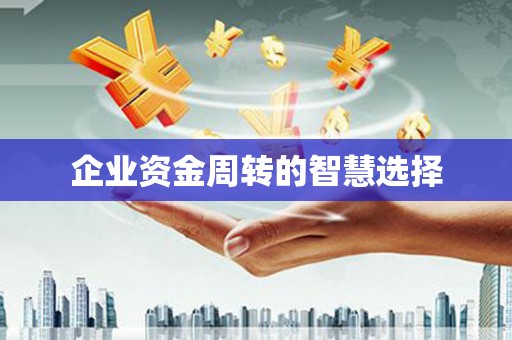 江苏企业资金周转的智慧选择