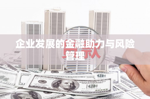 江苏企业发展的金融助力与风险管理