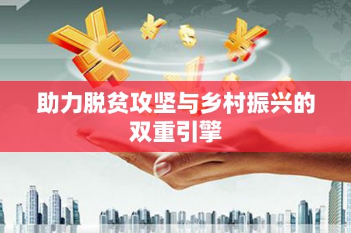 江苏助力脱贫攻坚与乡村振兴的双重引擎