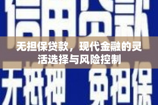 江苏无担保贷款，现代金融的灵活选择与风险控制