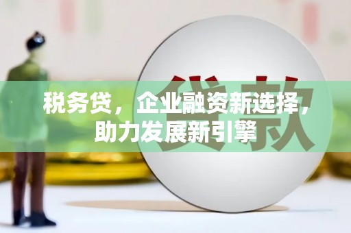 江苏税务贷，企业融资新选择，助力发展新引擎