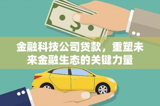 江苏金融科技公司贷款，重塑未来金融生态的关键力量