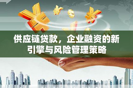 江苏供应链贷款，企业融资的新引擎与风险管理策略