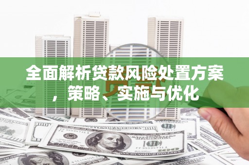 江苏全面解析贷款风险处置方案，策略、实施与优化