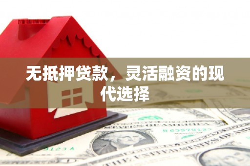江苏无抵押贷款，灵活融资的现代选择