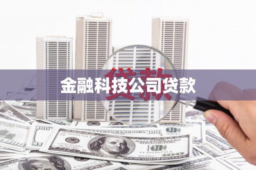 江苏金融科技公司贷款