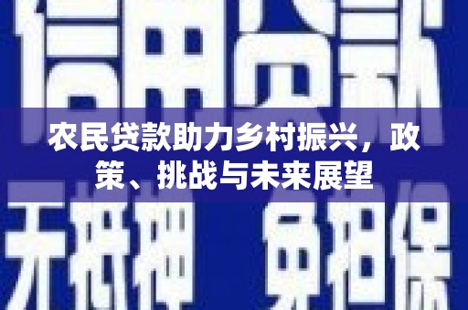 江苏农民贷款助力乡村振兴，政策、挑战与未来展望