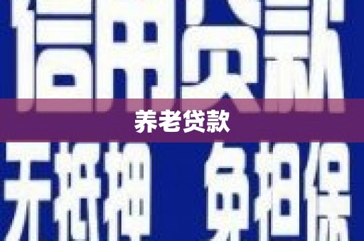 江苏养老贷款