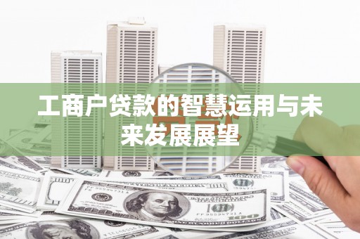 江苏工商户贷款的智慧运用与未来发展展望