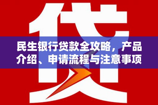 江苏民生银行贷款全攻略，产品介绍、申请流程与注意事项